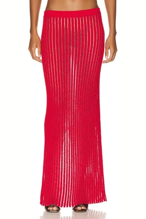 Bottega Veneta Stripes Long Skirt in