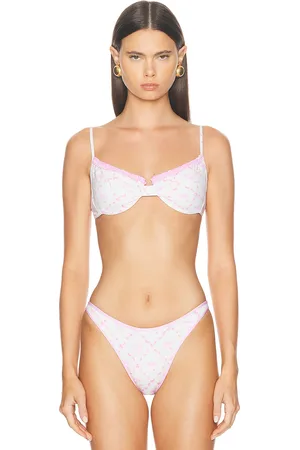 Heavy Manners X Elsa Hosk Ruffled Up Underwire Bikini Top in