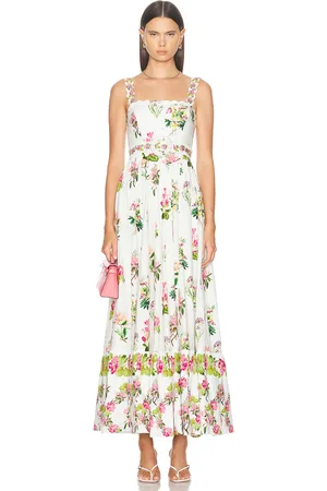 HEMANT AND NANDITA Taha Poplin Long Dress in