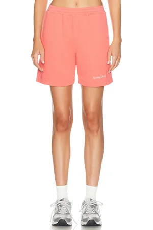 Sporty & Rich Serif Logo Soft Gym Short in