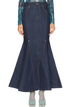 Jean Paul Gaultier Mermaid Denim Skirt in