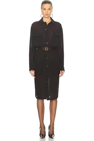 Saint Laurent Midi Shirt Dress in