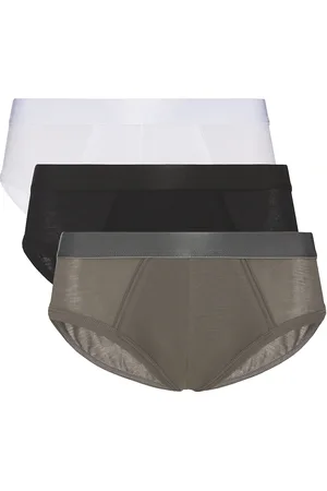 CDLP 3 Pack Y Briefs in Black Sky Grey & White
