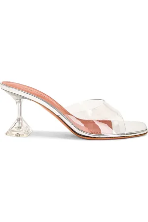 Amina Muaddi Lupita 70 Glass Slipper Mule in