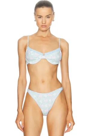 Heavy Manners X Elsa Hosk Ruffled Up Underwire Bikini Top in