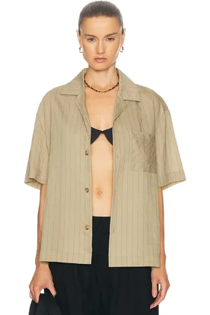 WAO Vertical Stripe Short Sleeve Shirt in