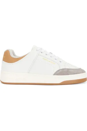 Saint Laurent SL61 Sneaker in Blanc Foggy & Gold