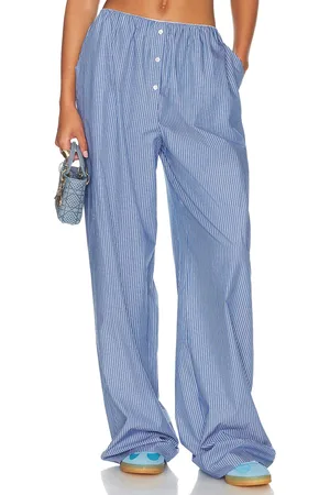 Helsa Pinstripe Poplin House Pants in