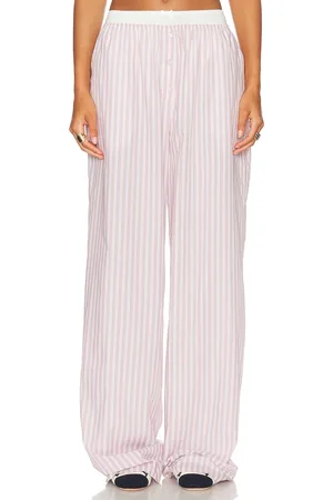 Helsa Wide Stripe Poplin House Pants in