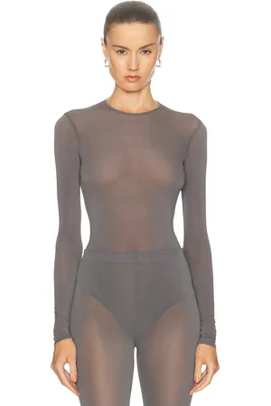 WARDROBE.NYC Sheer Bodysuit in