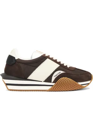 Tom Ford James Sneaker in Ebondy Ivory & Cream