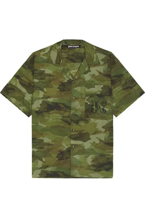Palm Angels Seasonal Camp Short Sleeve Shirt in