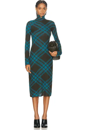 Burberry Turtleneck Midi Dress in