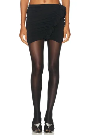 The Attico Ruched Mini Skirt in