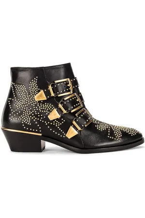 Chloé Susanna Leather Studded Booties in