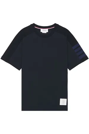 Thom Browne Short Sleeve 4 Bar T-Shirt in