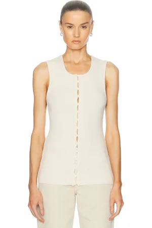 LEMAIRE Sleeveless Fitted Cardigan in