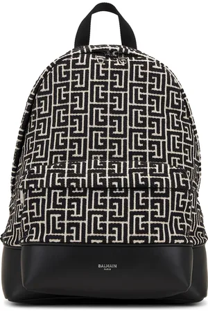 Balmain Monogram Jacquard Backpack in