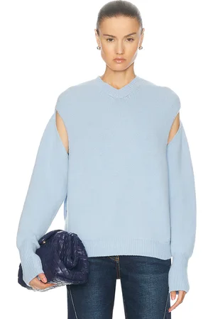 Salvatore Ferragamo Cutout Sleeve Sweater in