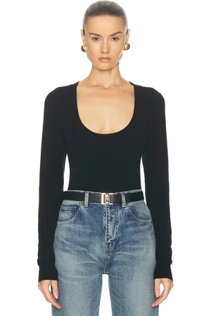 Saint Laurent Scoop Neck Sweater in