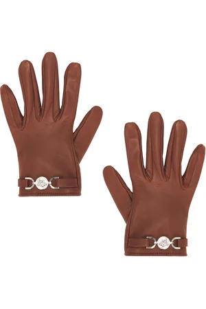 VERSACE Leather Gloves in