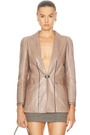 CHANEL Leather Blazer in