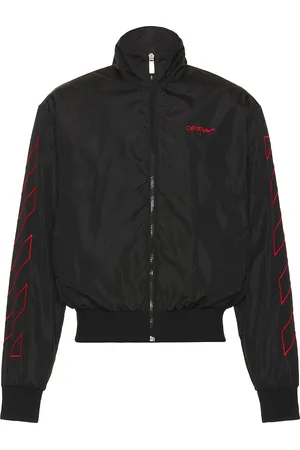 OFF-WHITE Outline Diag Nylon Track Top in