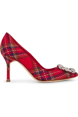 Manolo Blahnik Hangisi 90 Wool Pump in