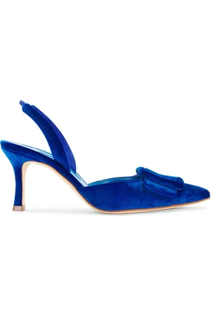 Manolo Blahnik Maysli 70 Velvet Pump in