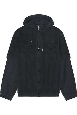 SACAI Gonz Multi Patch Plaid Hoodie in