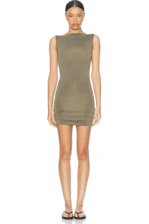 St Agni Cupro Jersey Mini Dress in