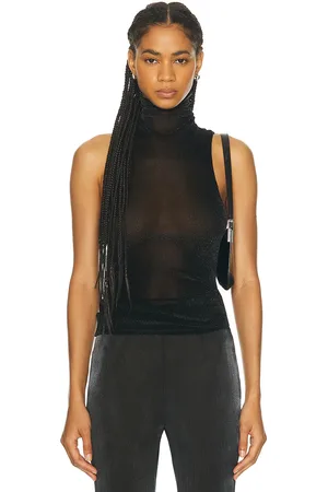 PRISCAVera Turtleneck Racerback Tank Top in