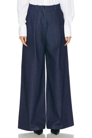 Rowen Rose Denim Pleat Pant in