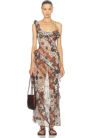 SIEDRES For FWRD Halter Neck Long Dress in