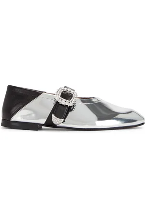 WALES BONNER Buckle Ballerina Flat in