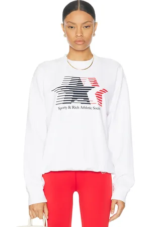 Sporty & Rich Athletic Society Crewneck Sweater in