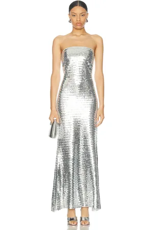 SIMON MILLER Sculpty Strapless Sequin Dress in