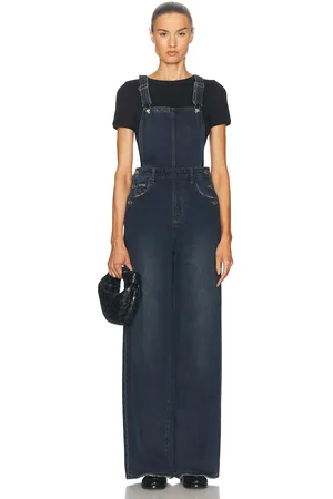 GRLFRND Sadie Wide Leg Overalls Jeans in