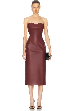 MARIANNA SENCHINA Love Lock Leather Dress in