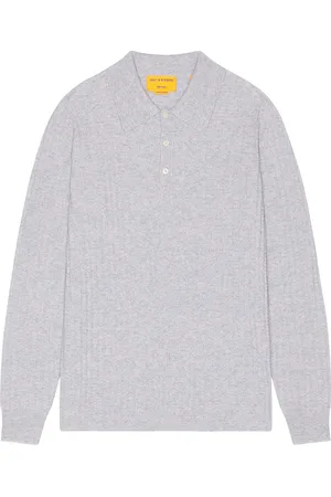 Guest In Residence Cashmere Theo Waffle Polo in