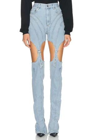 MUGLER Cut Out Straight Leg in