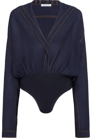 Alaïa Hooded Long Sleeve Bodysuit in