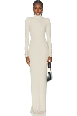 ÉTERNE Long Sleeve Turtleneck Maxi Dress in