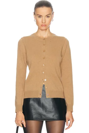 ENZA COSTA Cashmere Fitted Cardigan in