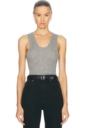 THE ELDER STATESMAN Delicash Knit Tank Top in