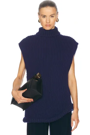 Victoria Beckham Sleeveless High Neck Sweater in