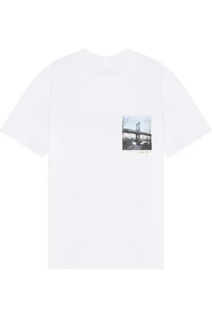 Helmut Lang Postcard Skyline Short Sleeve T-Shirt in