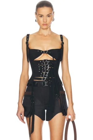 MUGLER Corset Tank Top in