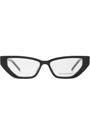 Gucci G Squared Strass Logo Narrow Eyeglasses in