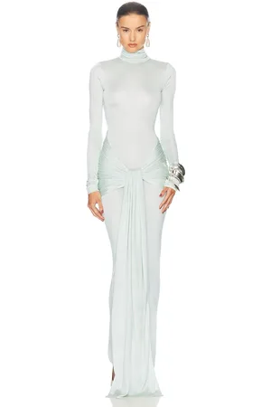 Helsa Slinky Jersey Sarong Maxi Dress in